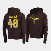 San Diego Padres 48 Rivas City Transit Brown Hoodie San Diego Padres 48 Rivas City Transit Brown Hoodie