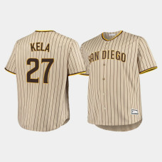 Men's San Diego Padres #27 Keone Kela Brown Replica Big & Tall Jersey Men's San Diego Padres #27 Keone Kela Brown Replica Big & Tall Jersey