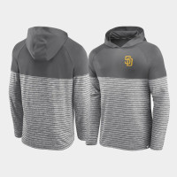 San Diego Padres Line Up Gray Shadow Stripe Pullover Hoodie San Diego Padres Line Up Gray Shadow Stripe Pullover Hoodie