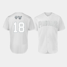 Men's San Diego Padres Authentic #18 Austin Hedges 2019 Players' Weekend White Jersey Men's San Diego Padres Authentic #18 Austin Hedges 2019 Players' Weekend White Jersey