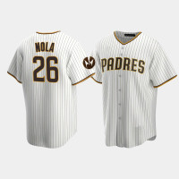 #26 Austin Nola San Diego Padres Men's White Home Replica 2023 Motorola Patch Jersey #26 Austin Nola San Diego Padres Men's White Home Replica 2023 Motorola Patch Jersey