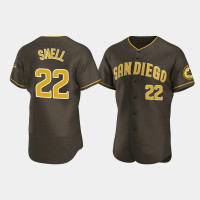 Men's San Diego Padres #22 Blake Snell Brown Authentic Road Jersey