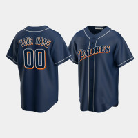 Men's San Diego Padres Custom Navy Cooperstown Collection Jersey