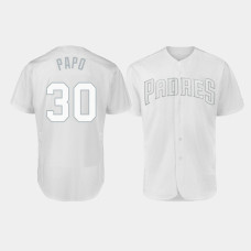 Men's San Diego Padres Authentic #30 Eric Hosmer 2019 Players' Weekend White Papo Jersey