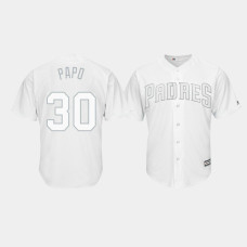 San Diego Padres #30 Eric Hosmer 2019 Players' Weekend Papo White Replica Jersey Men's