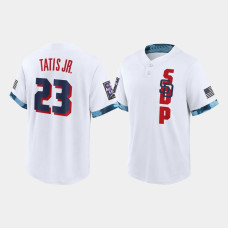 Men's San Diego Padres Fernando Tatis Jr. White 2021 All-Star Game Replica Jersey Men's San Diego Padres Fernando Tatis Jr. White 2021 All-Star Game Replica Jersey