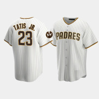 #23 Fernando Tatis Jr. San Diego Padres Men's White Home Replica 2023 Motorola Patch Jersey #23 Fernando Tatis Jr. San Diego Padres Men's White Home Replica 2023 Motorola Patch Jersey