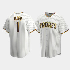 Men's San Diego Padres #1 Greg Allen White Replica Team 2020 Home Jersey Men's San Diego Padres #1 Greg Allen White Replica Team 2020 Home Jersey