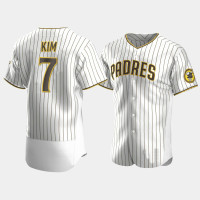 Men's San Diego Padres #7 Ha-Seong Kim White Authentic Home Jersey