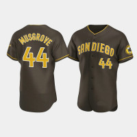Men's San Diego Padres #44 Joe Musgrove Brown Authentic Road Jersey Men's San Diego Padres #44 Joe Musgrove Brown Authentic Road Jersey