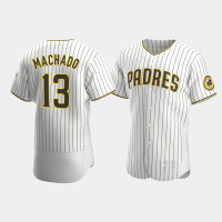 Manny Machado San Diego Padres Men's Home White Authentic Jersey Manny Machado San Diego Padres Men's Home White Authentic Jersey