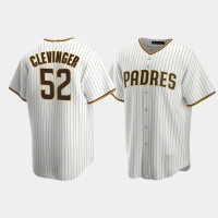 Men's San Diego Padres #52 Mike Clevinger White Replica Team 2020 Home Jersey Men's San Diego Padres #52 Mike Clevinger White Replica Team 2020 Home Jersey