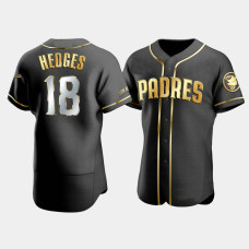 Men's San Diego Padres Mitch Moreland #18 Black Golden Edition Authentic Jersey Men's San Diego Padres Mitch Moreland #18 Black Golden Edition Authentic Jersey
