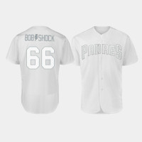 Men's San Diego Padres Authentic #66 Robert Stock 2019 Players' Weekend White Jersey