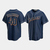 Men's San Diego Padres Ryan Weathers Navy Cooperstown Collection Jersey