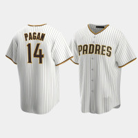 Emilio Pagan San Diego Padres White Brown Replica Home Jersey Emilio Pagan San Diego Padres White Brown Replica Home Jersey