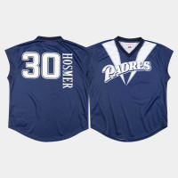 Men's San Diego Padres #30 Eric Hosmer Turn Ahead The Clock 1999 Navy Jersey