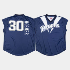 Men's San Diego Padres #30 Eric Hosmer Turn Ahead The Clock 1999 Navy Jersey
