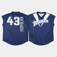 Men's San Diego Padres #43 Garrett Richards Turn Ahead The Clock 1999 Navy Jersey