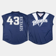 Men's San Diego Padres #43 Garrett Richards Turn Ahead The Clock 1999 Navy Jersey