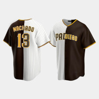 Manny Machado San Diego Padres White Borwn Split Replica Jersey Manny Machado San Diego Padres White Borwn Split Replica Jersey