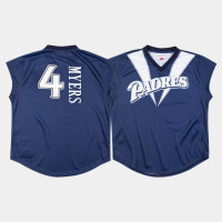 Men's San Diego Padres #4 Wil Myers Turn Ahead The Clock 1999 Navy Jersey
