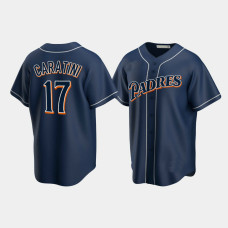 Men's San Diego Padres Victor Caratini Navy Cooperstown Collection Jersey