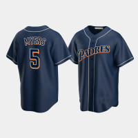Men's San Diego Padres Wil Myers Navy Cooperstown Collection Jersey