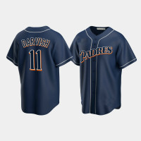Men's San Diego Padres Yu Darvish Navy Cooperstown Collection Jersey