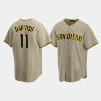 Men's San Diego Padres #11 Yu Darvish Sand Brown Replica Trade Alternate Jersey Men's San Diego Padres #11 Yu Darvish Sand Brown Replica Trade Alternate Jersey