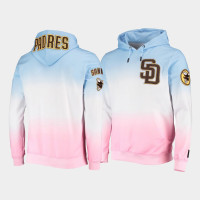 Men's Pro Standard San Diego Padres Ombre Blue Pink Pullover Hoodie Men's Pro Standard San Diego Padres Ombre Blue Pink Pullover Hoodie