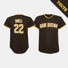 Youth San Diego Padres Blake Snell #22 Brown Replica Road Player Jersey Youth San Diego Padres Blake Snell #22 Brown Replica Road Player Jersey