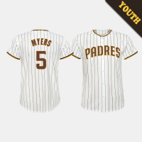 Youth San Diego Padres Wil Myers #5 White Replica Home Jersey Youth San Diego Padres Wil Myers #5 White Replica Home Jersey