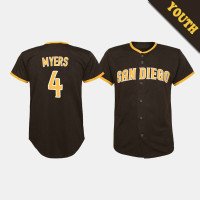 Youth San Diego Padres Wil Myers #4 Brown Replica Road Player Jersey Youth San Diego Padres Wil Myers #4 Brown Replica Road Player Jersey