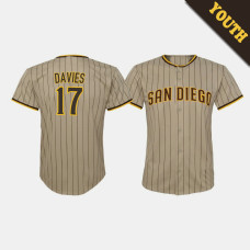 Youth San Diego Padres Zach Davies #17 Brown Replica Cool Base Jersey Youth San Diego Padres Zach Davies #17 Brown Replica Cool Base Jersey