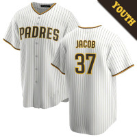 Alek Jacob #37 San Diego Padres Youth Home Jersey - White Replica Alek Jacob #37 San Diego Padres Youth Home Jersey - White Replica