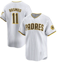 Brad Ausmus #11 San Diego Padres Home Retired Player Jersey - White Limited Brad Ausmus #11 San Diego Padres Home Retired Player Jersey - White Limited
