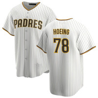 Bryan Hoeing #78 San Diego Padres Home Jersey - White Replica Bryan Hoeing #78 San Diego Padres Home Jersey - White Replica