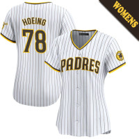 Bryan Hoeing #78 San Diego Padres Women's Home Jersey - White Limited