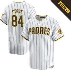 Dylan Cease #84 San Diego Padres Youth Home Jersey - White Limited