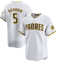 Eguy Rosario #5 San Diego Padres Home Jersey - White Limited Eguy Rosario #5 San Diego Padres Home Jersey - White Limited
