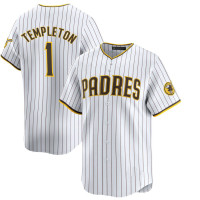 Garry Templeton #1 San Diego Padres Home Retired Player Jersey - White Limited Garry Templeton #1 San Diego Padres Home Retired Player Jersey - White Limited