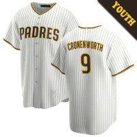 Jake Cronenworth #9 San Diego Padres Youth Home Jersey - White Replica Jake Cronenworth #9 San Diego Padres Youth Home Jersey - White Replica