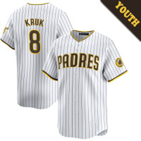 John Kruk #8 San Diego Padres Youth Home Retired Player Jersey - White Limited