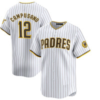 Luis Campusano #12 San Diego Padres Home Jersey - White Limited Luis Campusano #12 San Diego Padres Home Jersey - White Limited