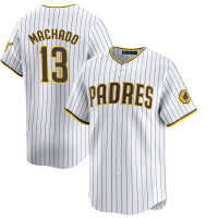 Manny Machado #13 San Diego Padres Home Jersey - White Limited Manny Machado #13 San Diego Padres Home Jersey - White Limited