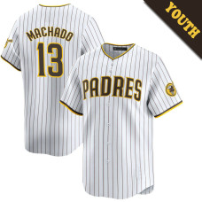 Manny Machado #13 San Diego Padres Youth Home Jersey - White Limited