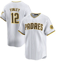 Steve Finley #12 San Diego Padres Home Retired Player Jersey - White Limited Steve Finley #12 San Diego Padres Home Retired Player Jersey - White Limited