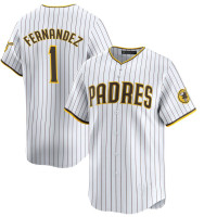 Tony Fernandez #1 San Diego Padres Home Retired Player Jersey - White Limited Tony Fernandez #1 San Diego Padres Home Retired Player Jersey - White Limited