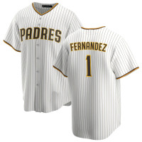 Tony Fernandez #1 San Diego Padres Home Retired Player Jersey - White Replica